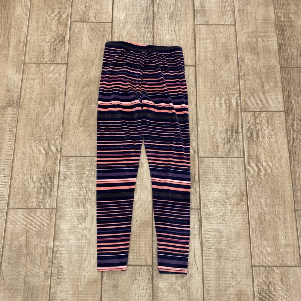 Cuddl Duds 2 PAIR Lot Pajama Pants S Colorful Pink Blue Striped Cozycore Lounge - Picture 2 of 16